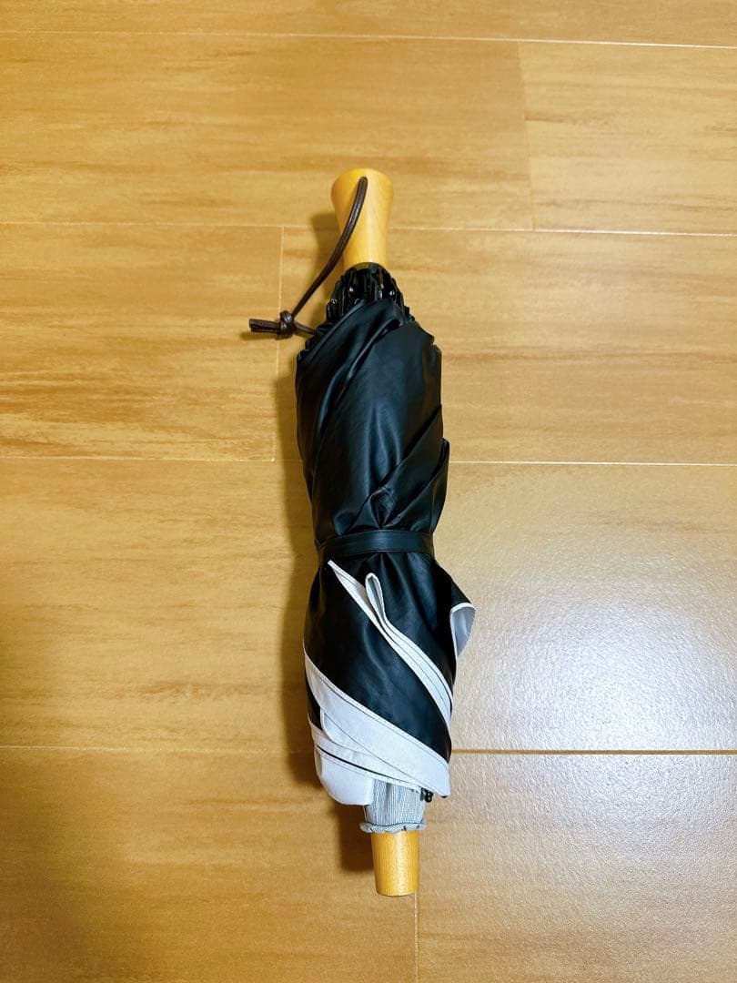 サンバリア100 2段折 コンビmoku グレー 日傘 折りたたみ傘