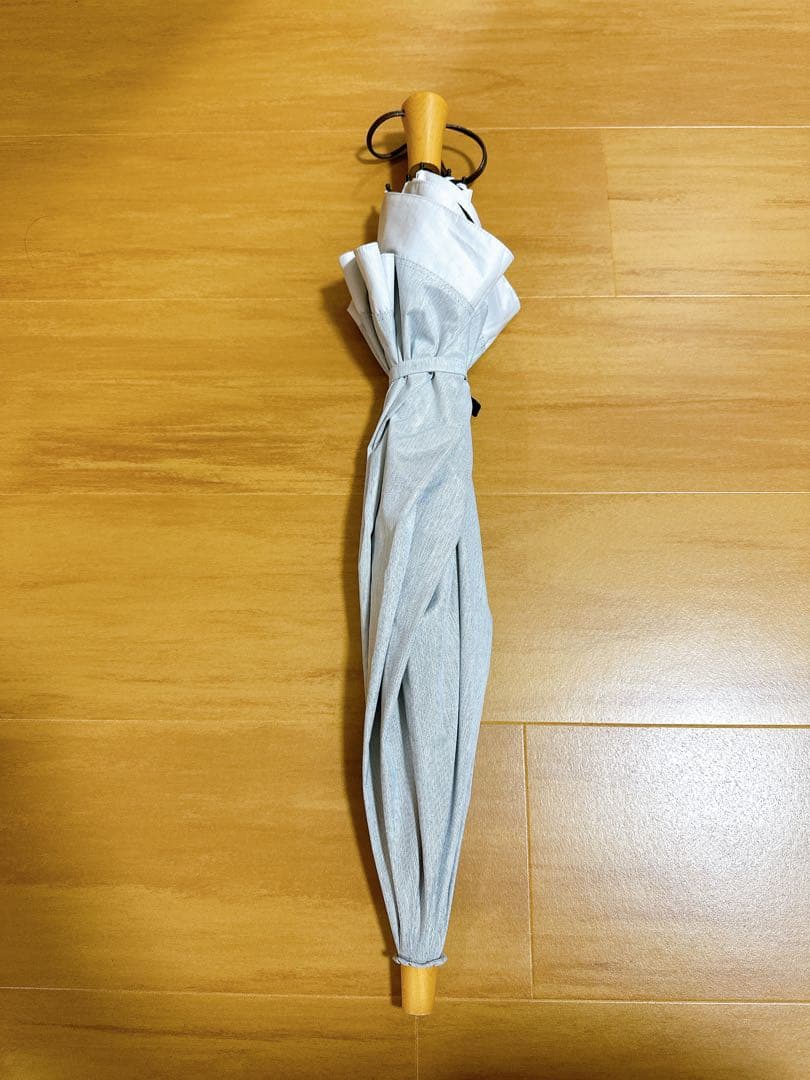 サンバリア100 2段折 コンビmoku グレー 日傘 折りたたみ傘