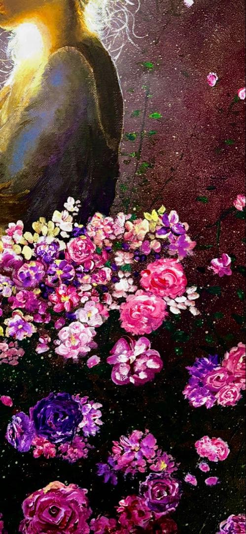 アクリル画 キャンバスF8号サイズ原画 絵画 抽象画