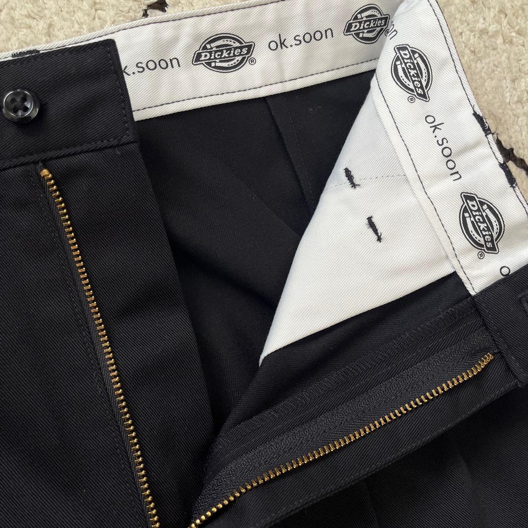 ok.soon×dickies 2tuck tapered chinopants