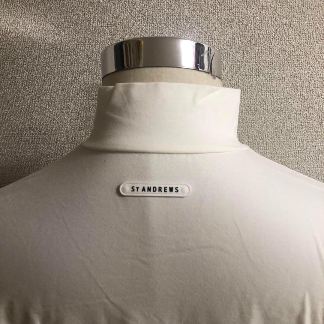 未使用 セントアンドリュース◆長袖 モックネック ウェア◆ホワイト LLサイズ