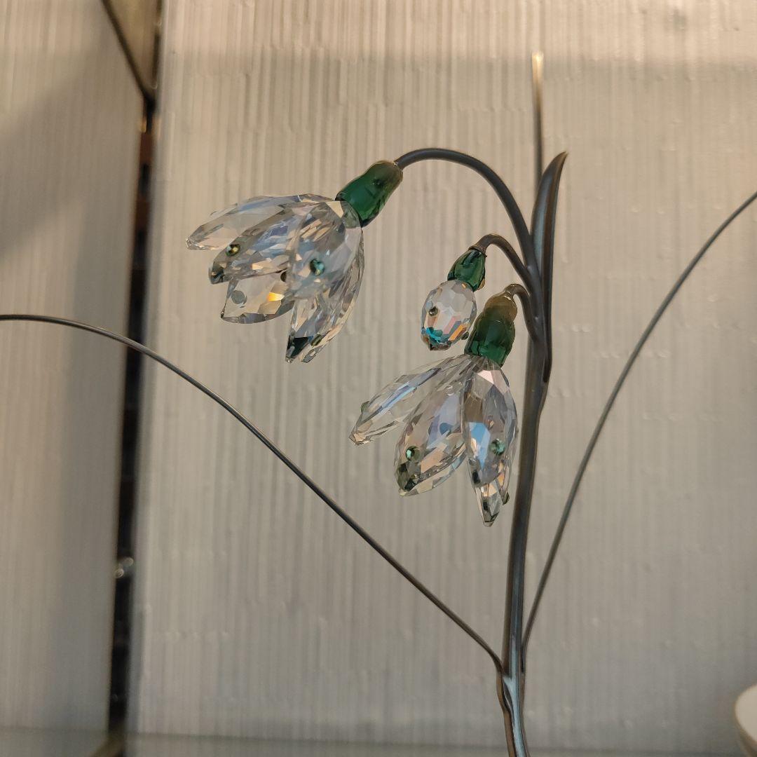 人気の花シリーズ超貴重！ 【スワロフスキー】スノードロップ