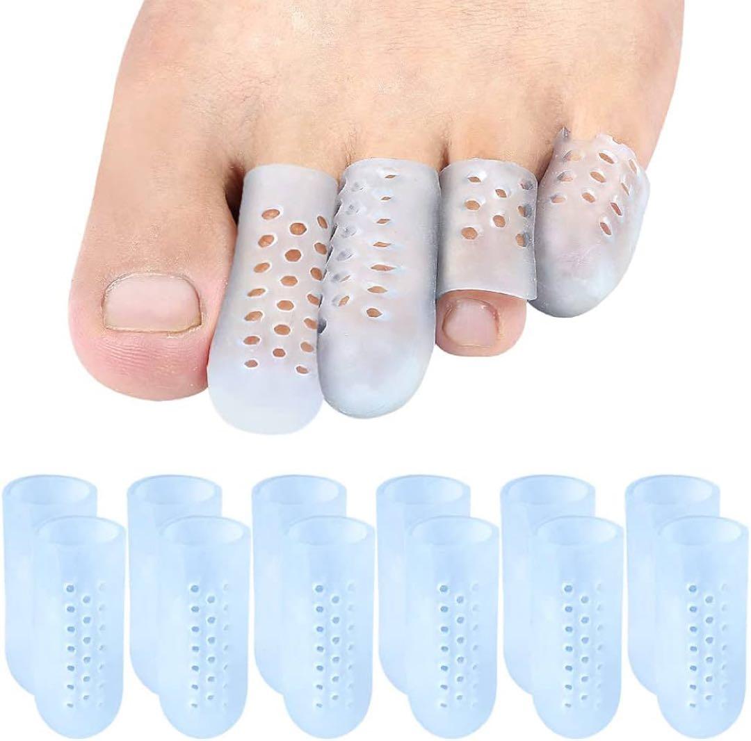 シリコン 足指サック指サック,12個入足指サック水疱用