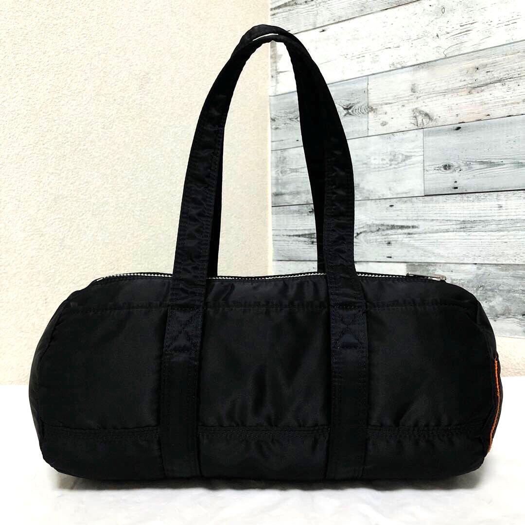極美品✨希少 ポーター タンカー ダッフル ミニボストンバッグLドラム ブラック