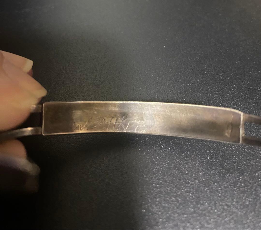 インディアンジュエリー　ズニ族　ブレスレット　バングル