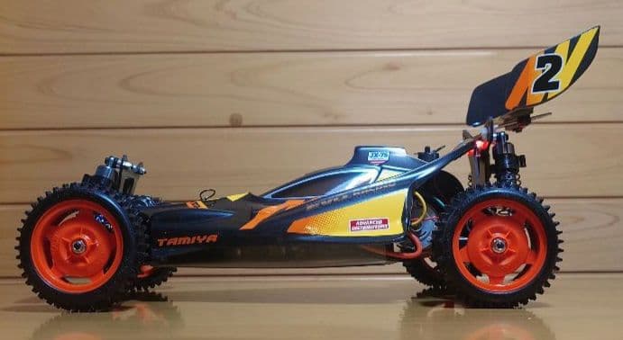 田宮トップフォースEVO.前後LEDライト付＆プロポバッテリー充電器完成品セット