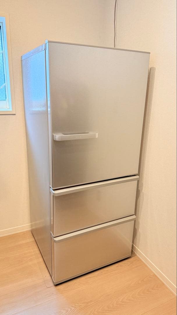 AQUA AQR-27K（S）冷蔵庫　アクア　シルバー 右開き 272L