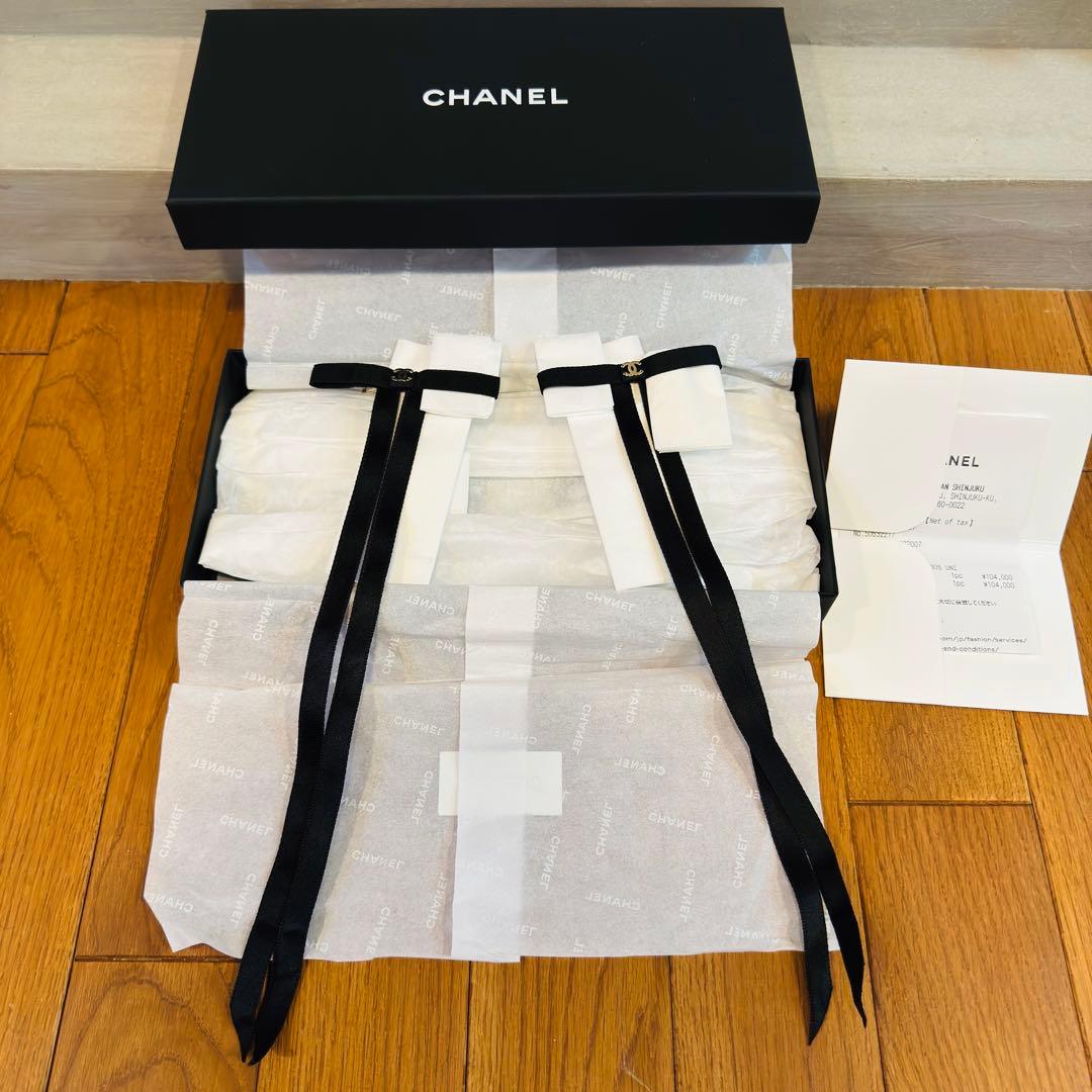 新品 CHANEL 25SS シャネル リボンボウバレッタ セット Jennie