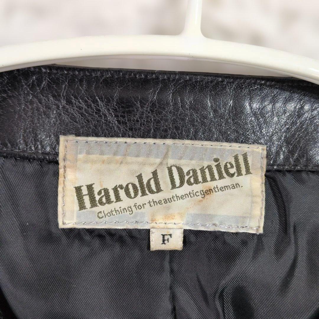 極美品★Harold Daniell ホースレザーベスト F 黒 日本製 馬革
