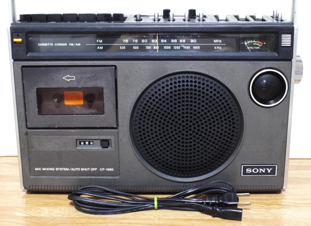 ♪SONY CASSETTE-CORDER FM/AM CF-1980【06】♪