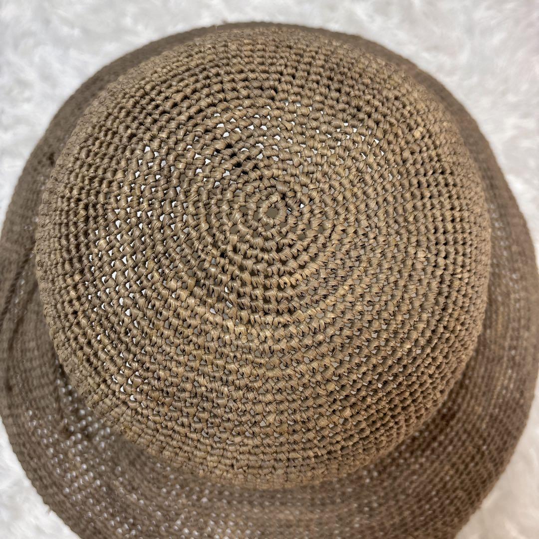 ヘレンカミンスキー　プロバンス10 ラフィア ハット 麦わら帽子　グレージュ