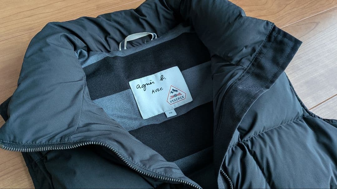 PYRENEX ダウンベスト ブラック XS