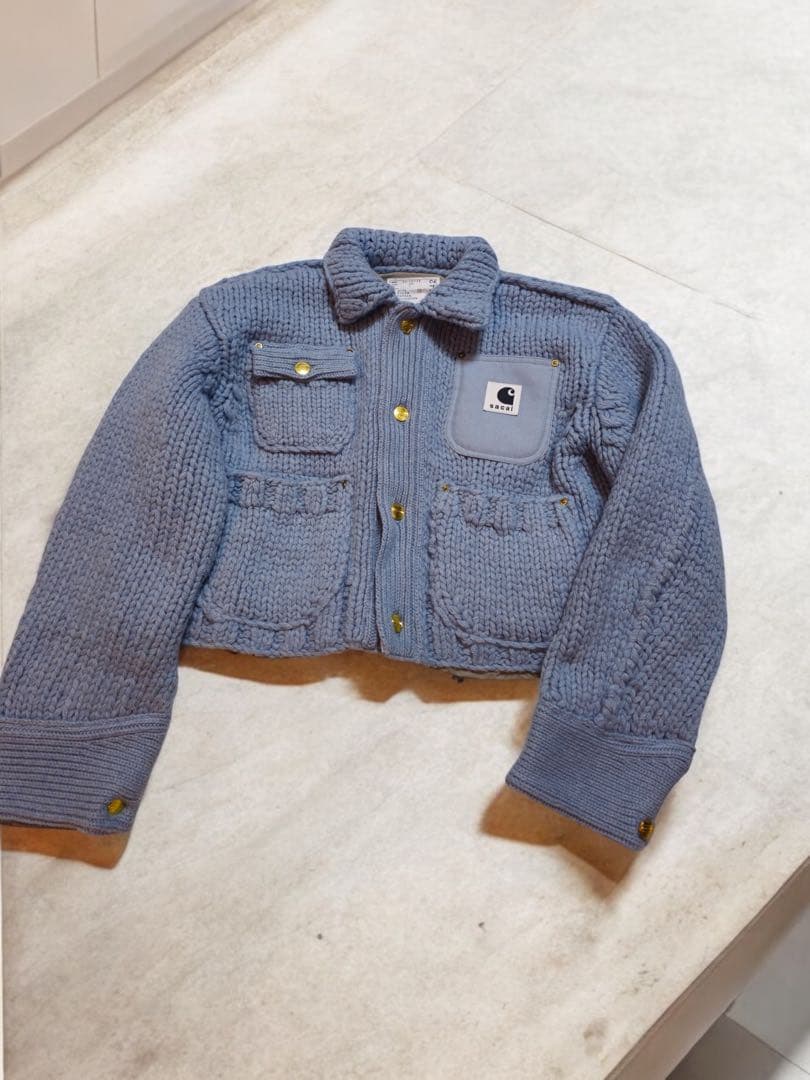 本物新品sacai×Carhartt ニットジャケット