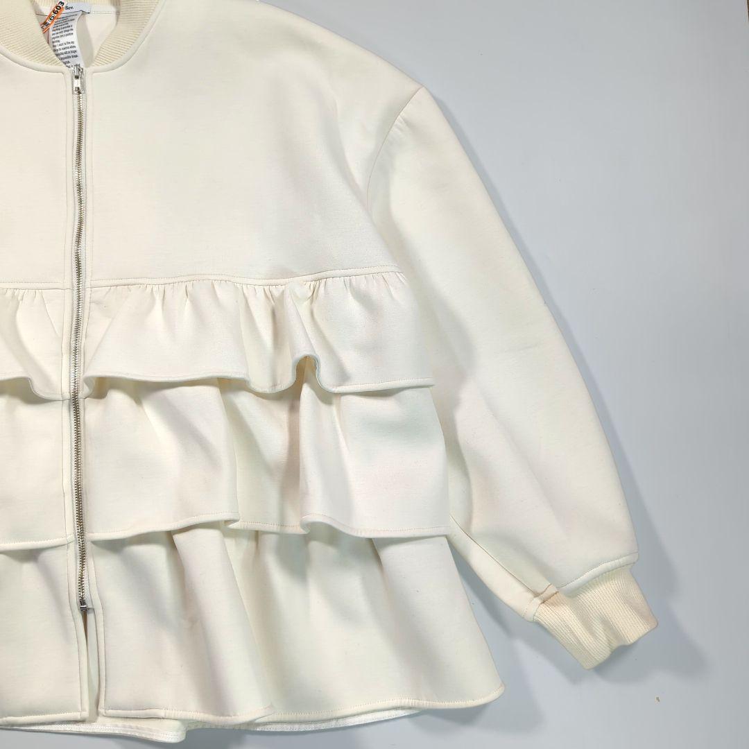 25新作 Sov. ダブスタ NOモノフィラフリルブルゾン F アウター