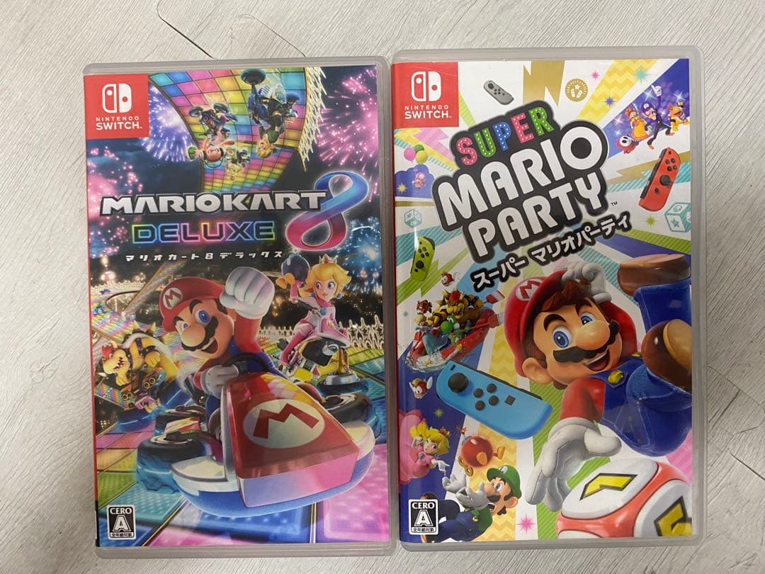 お*木様 マリオカート8デラックス スーパーマリオパーティー Switch カセ