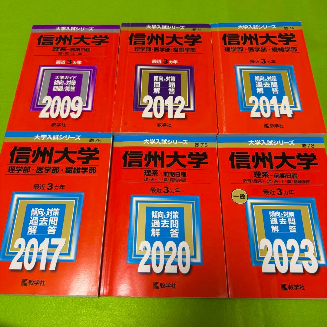 赤本　信州大学　理系　医学部　前期日程　2006年～2022年　17年分