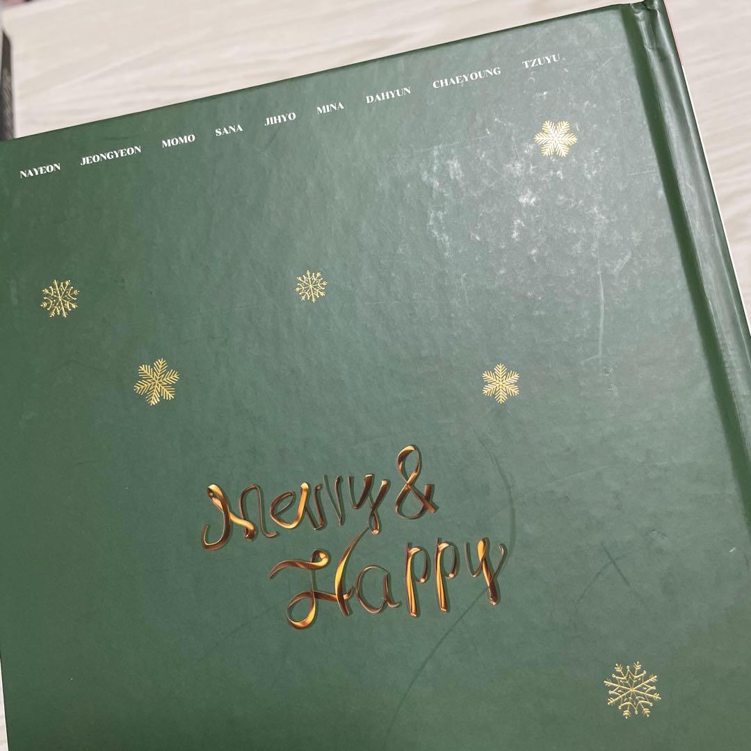 トゥワイスTWICE公式正規品モノグラフMerry&Happyトレカ、DVD付き