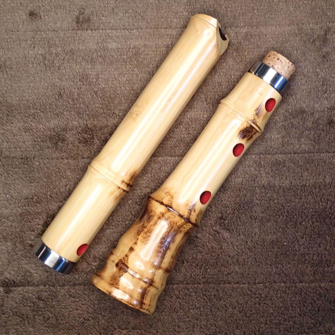 尺八 高級合竹曲管 蝴蝶 １尺４寸管(F♯)