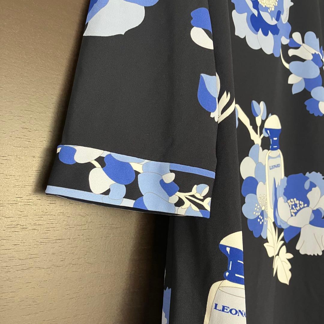 近年美品 レオナール チュニック パフューム 香水柄 38