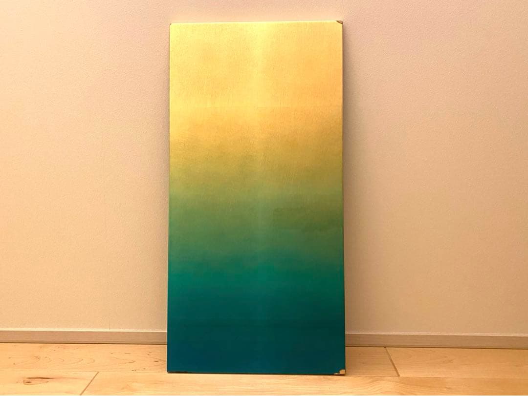 アートパネル グラデーション -金水-｜金箔の箔一（はくいち）