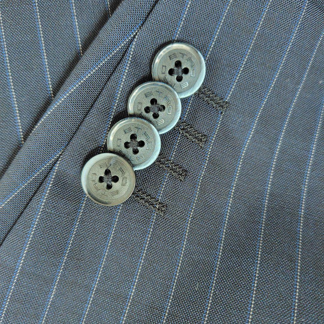 エトロ　テーラードジャケット　ペイズリー　総柄　総裏　ウール　シルク　ストライプ