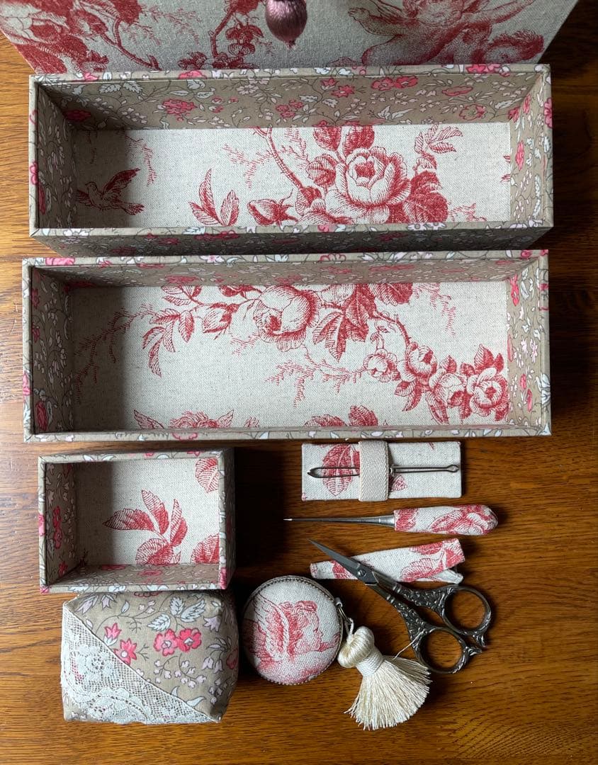 カルトナージュ裁縫箱(大)