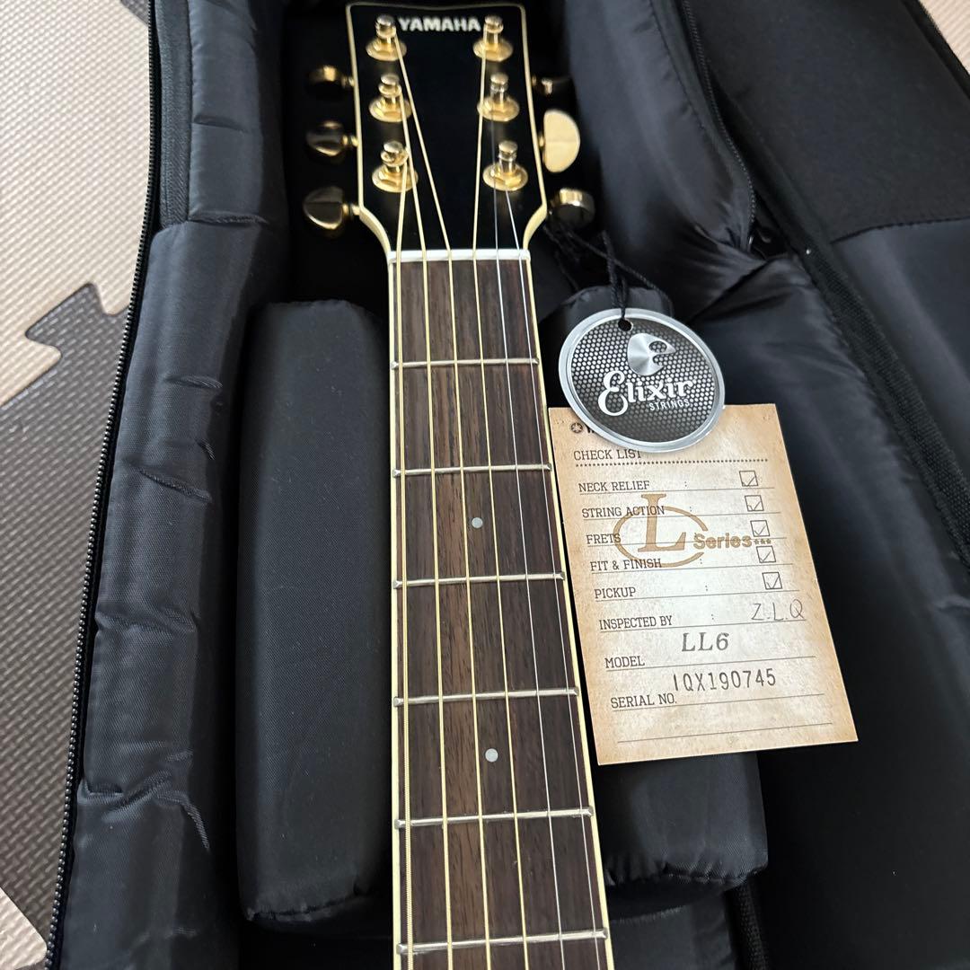 Yamaha LL6 ARE ブラックア エレアコ　ギグケース付き