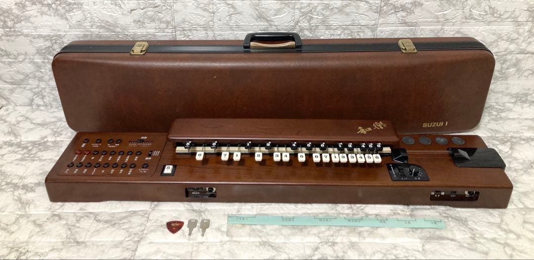【完動品 美品】SUZUKI 電子大正琴 TES-101 16種類の音色 希少品