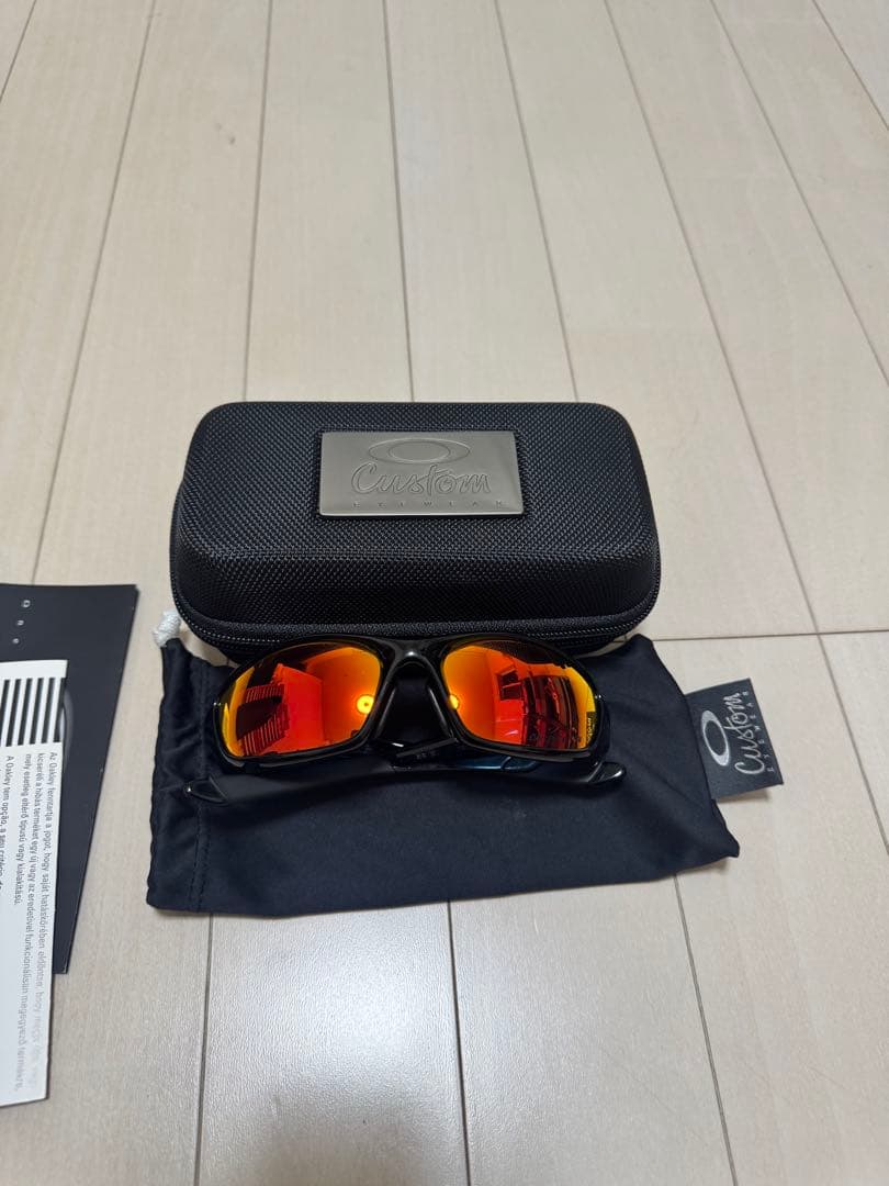 oaklay straightjacket ストレートジャケット　ルビーレンズ