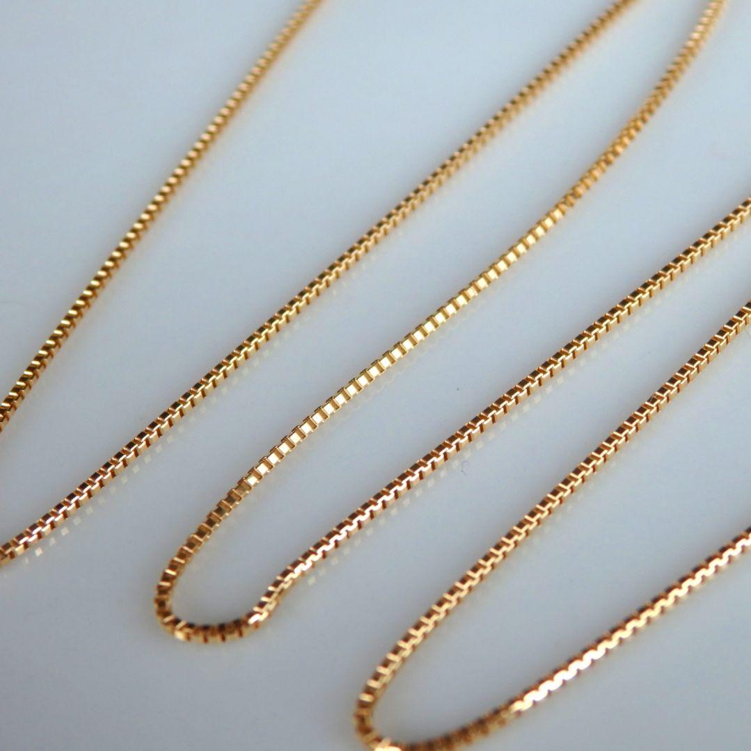 POPPY77Y様　k18ネックレス　ベネチアンチェーン　アジャスター付き