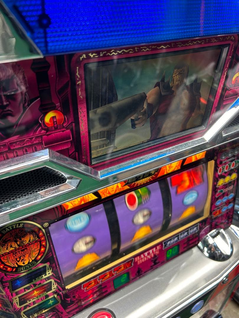 パチスロ実機　4号機　初代北斗の拳　リールランプLED