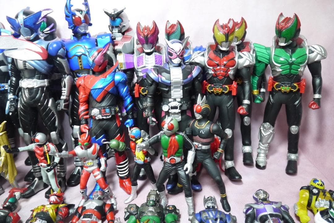 ライダーヒーローシリーズ　ビッグサイズソフビフィギュアほか　69体セット