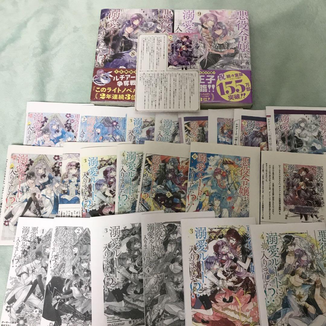 悪役令嬢は溺愛ルートに入りました⁉︎ 8巻 9巻 SSペーパー 特典