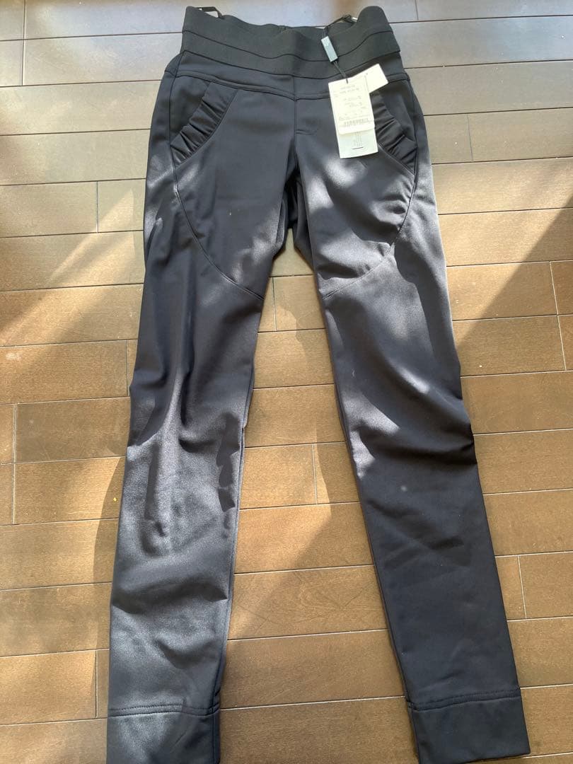 新品　sov. メリルパンツ 黒　34 裏起毛