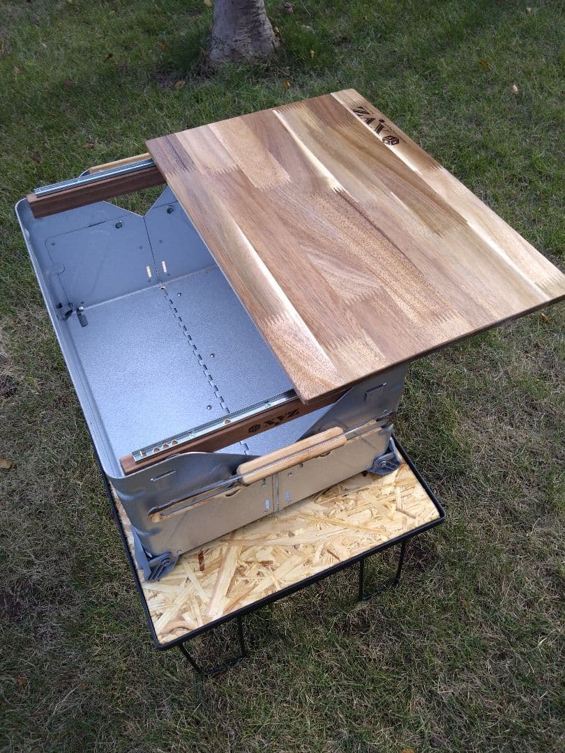 スノーピーク　シェルフコンテナ25用　スライド天板　ハンドメイド品　②
