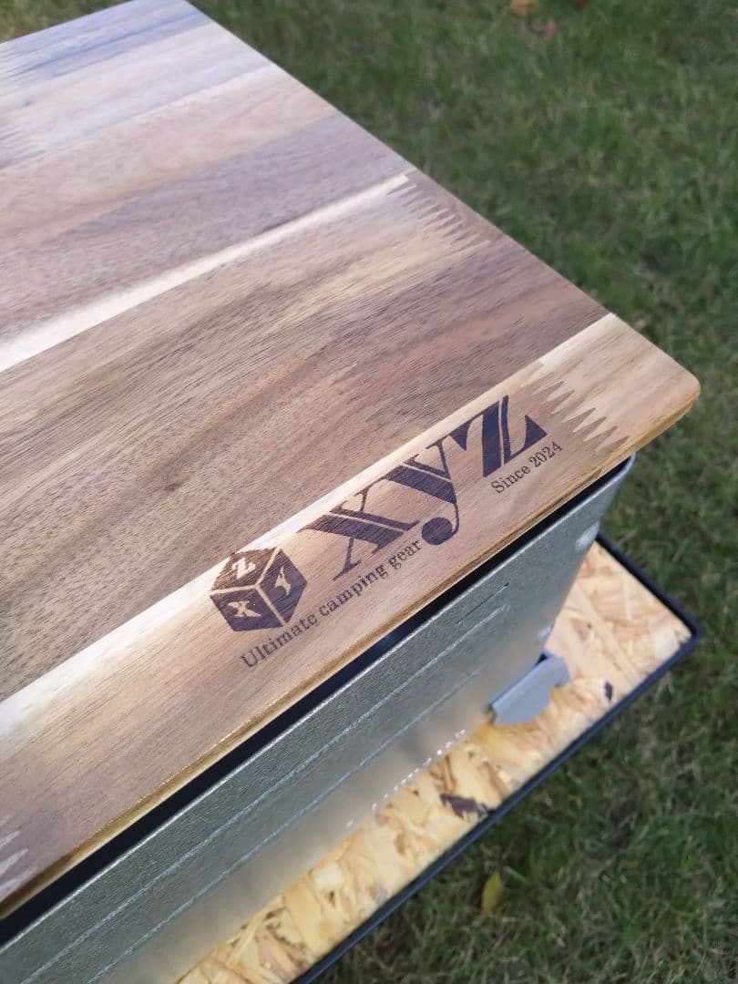 スノーピーク　シェルフコンテナ25用　スライド天板　ハンドメイド品　②