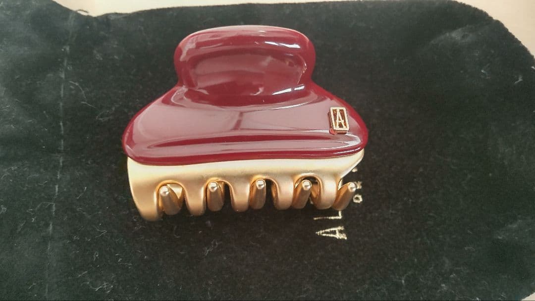 最終お値下げ☆ALEXANDRE ヘアクリップ S.M2個セット ボルドー