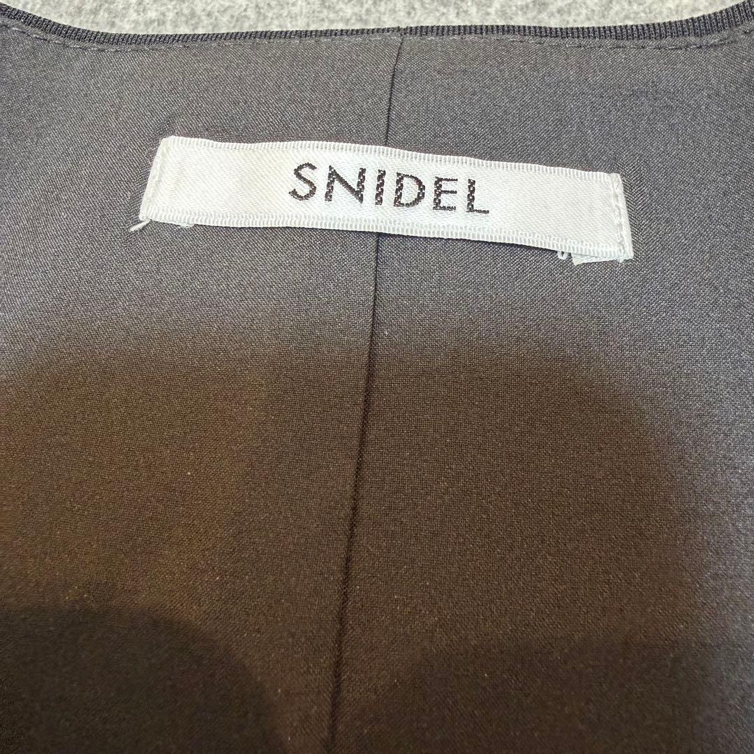 SNIDEL スナイデル　レイヤードフリルミニスカショーパン　ブラック　1サイズ