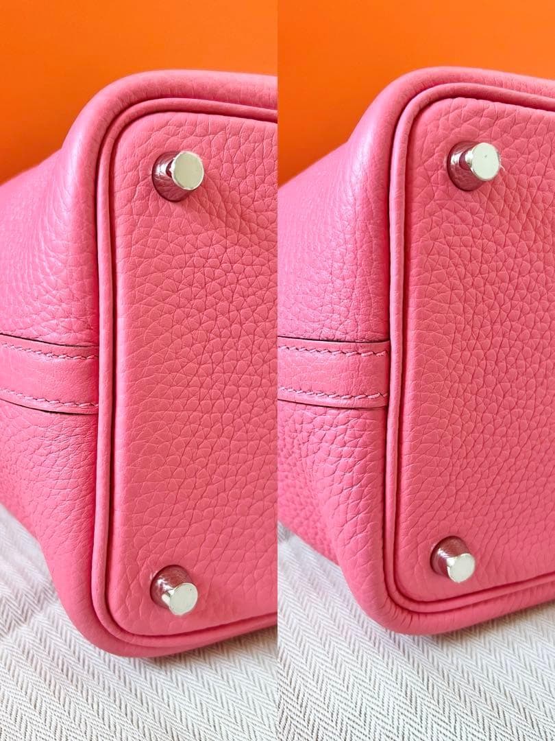 人気カラー★エルメス ピコタンロックPM ローズアザレ C刻印 オマケ付き