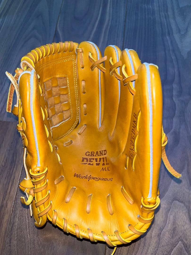 <軟式投手・内野用グラブ/使用僅少> ワールドペガサス 桑田真澄モデル