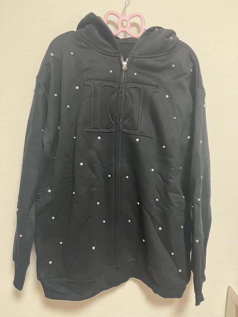 ダーリッチDarich DDロゴビジュージップパーカー　ブラックF 新品