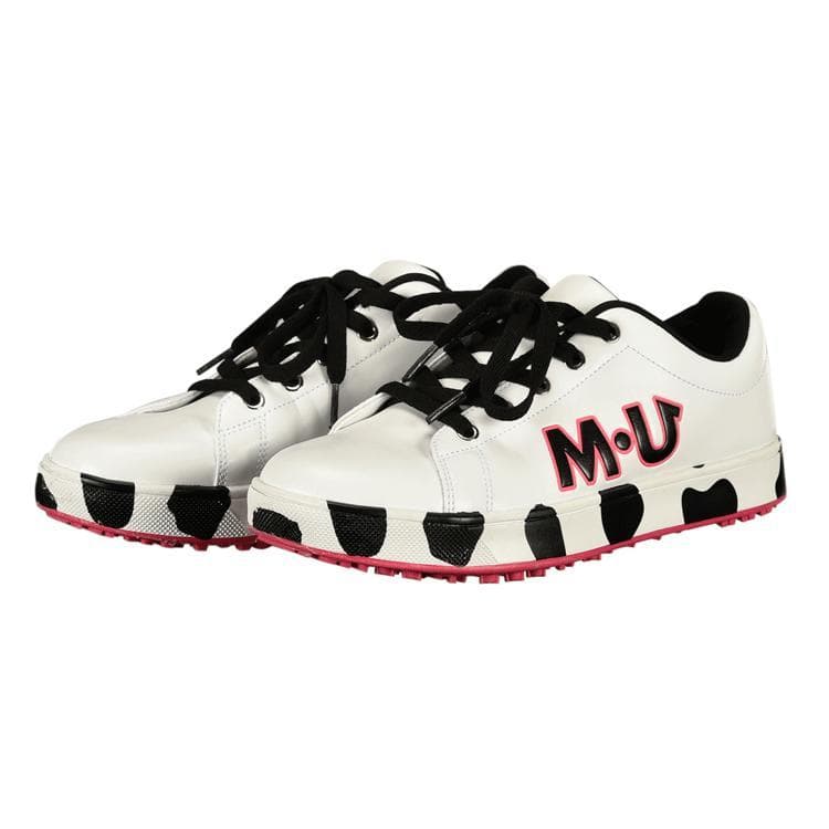 MU SPORTS ◆ダルメシアン柄スパイクレスシューズ 23.5 WH