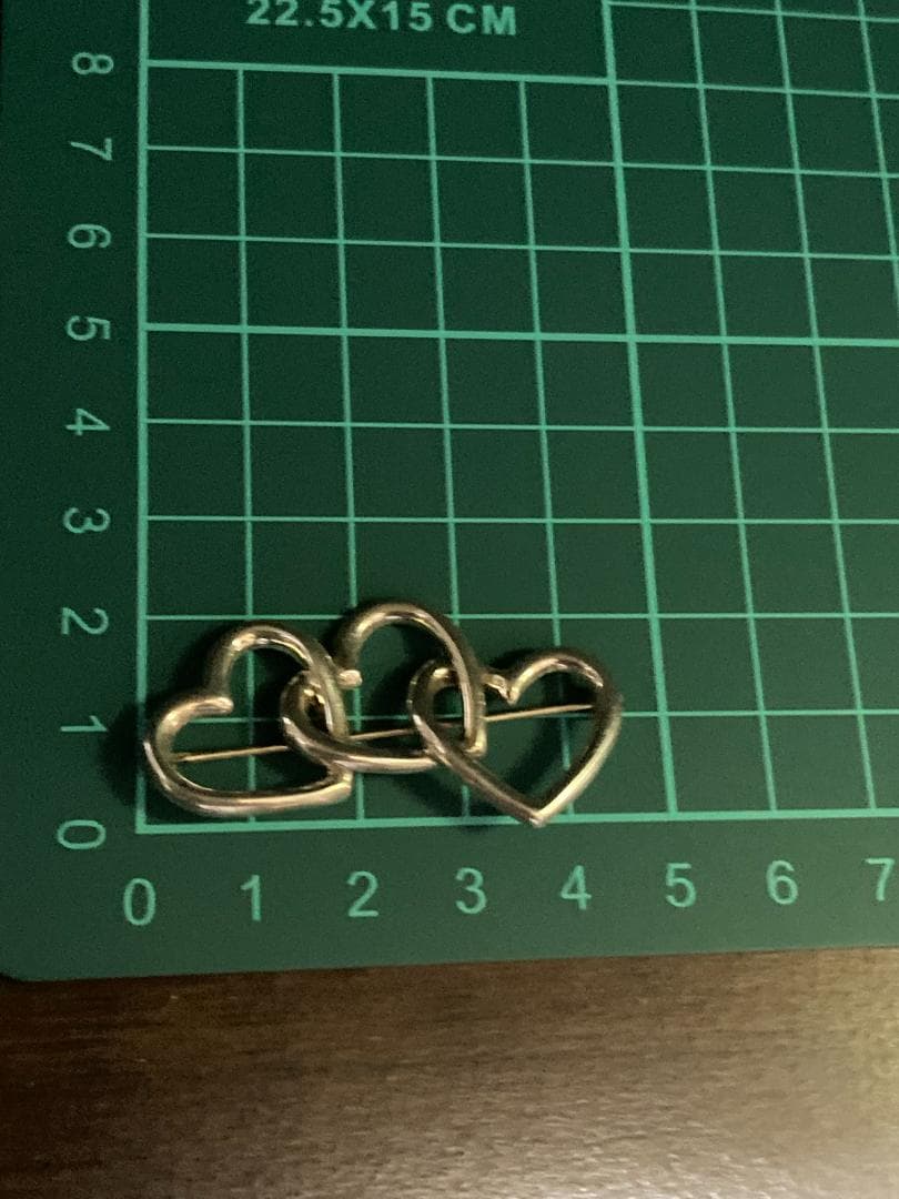 美品 オールドティファニー トリプルオープンハート ブローチ 1984 925