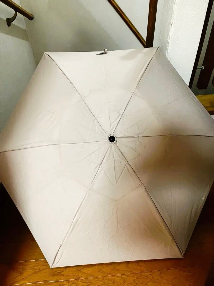 サンバリア100 折りたたみ　遮光100% 日傘　M ピンクベージュ