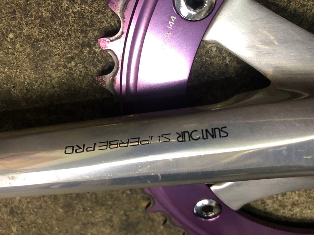 SUNTOUR SUPERBE PRO クランクセット　スギノチェーンリング付