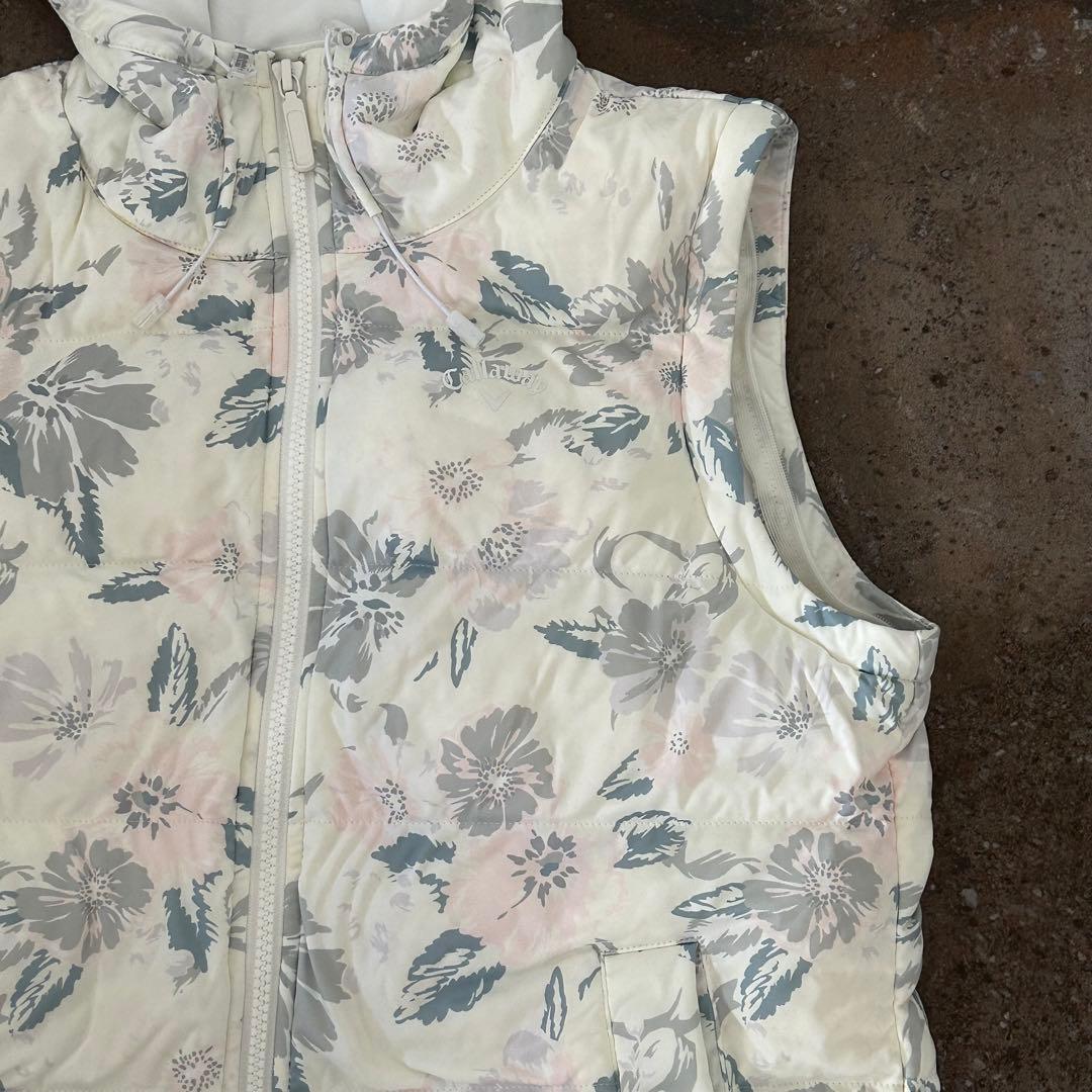 Callaway花柄　セットアップ　ダウン　スカート 総柄　上下セット