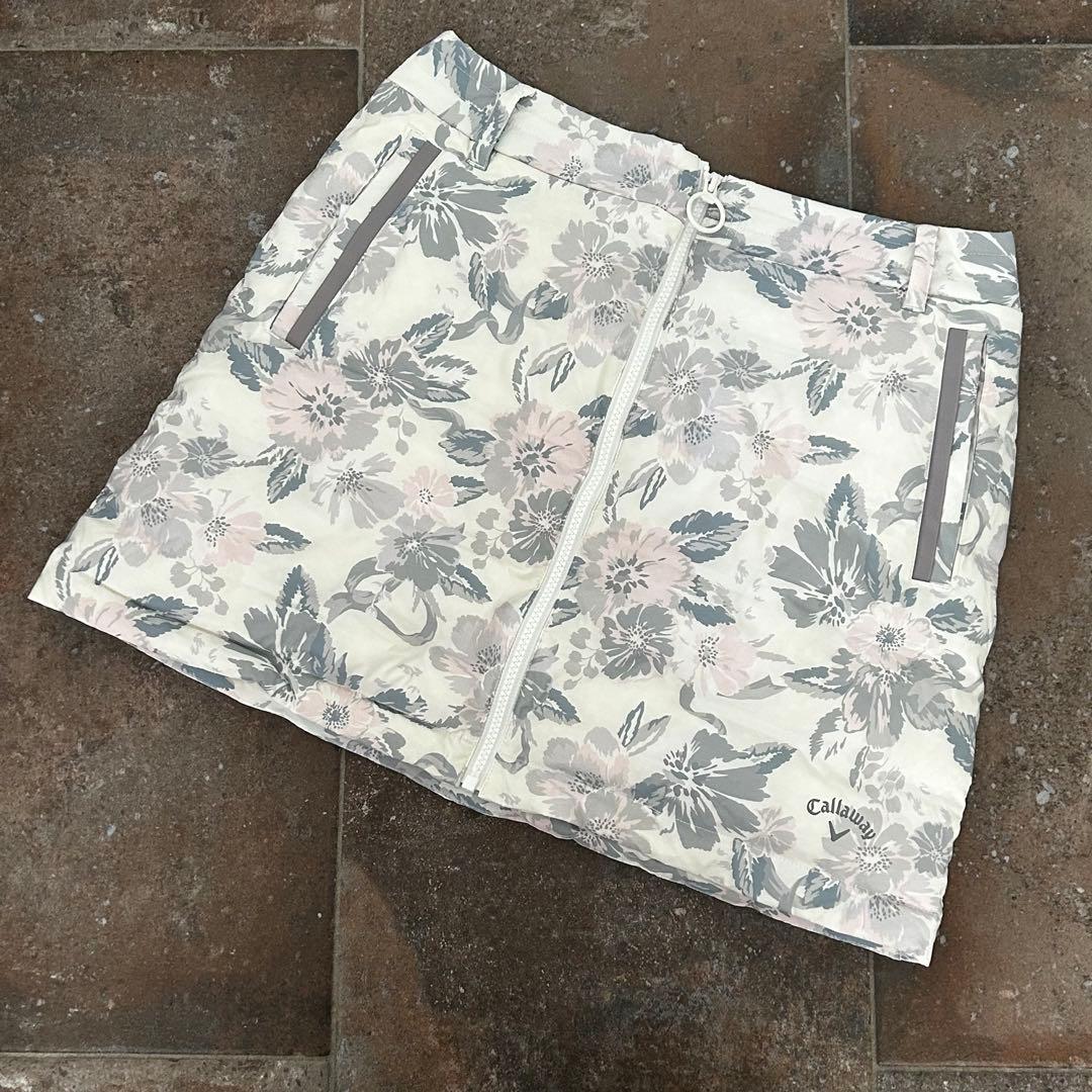 Callaway花柄　セットアップ　ダウン　スカート 総柄　上下セット