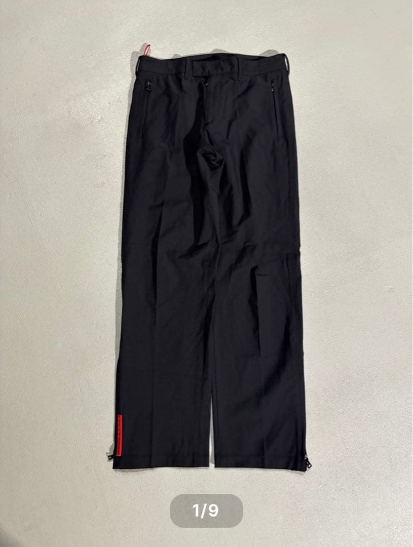 パンツ PRADA SPORT straight slacks black
