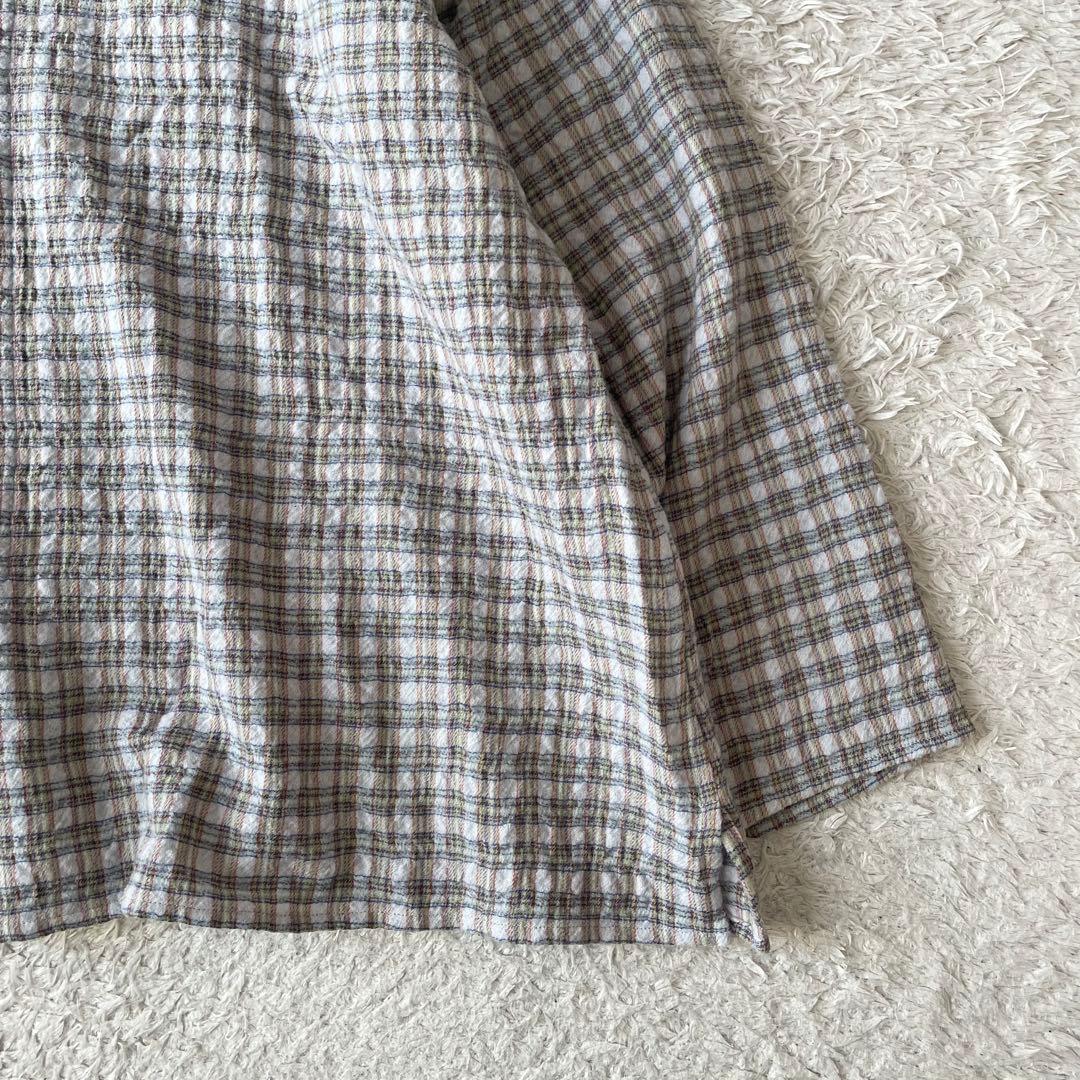 ヨーガンレール 美品 JURGAN LEHL 長袖シャツ ウール M チェック