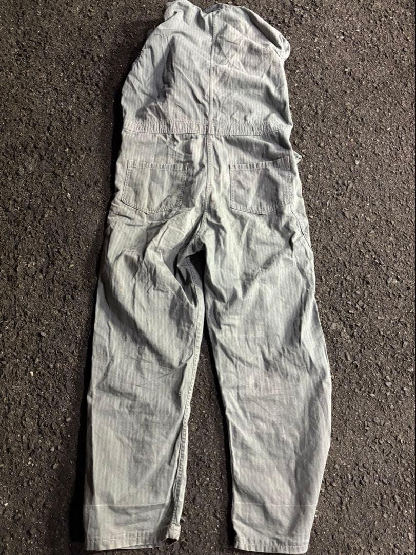 50s〜60sワーク カバーオール ヘリンボーンツイル HBT TALONジップ